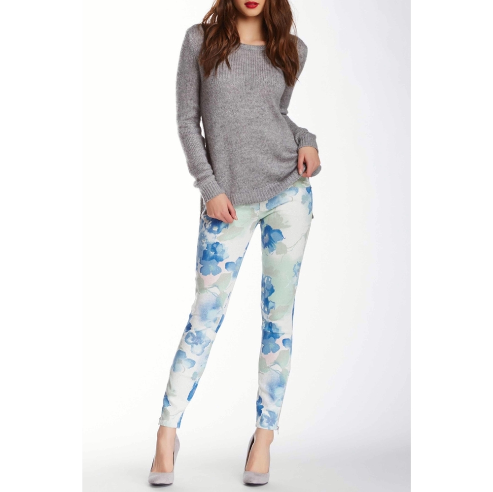 Floral Graphic Jeans - Worn Only Once